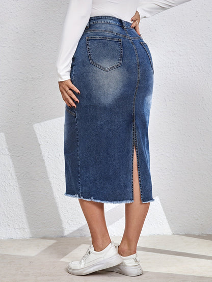 Stijlvolle en veelzijdige denim rok | Comfortabel en trendy | Shop nu! afbeelding 3