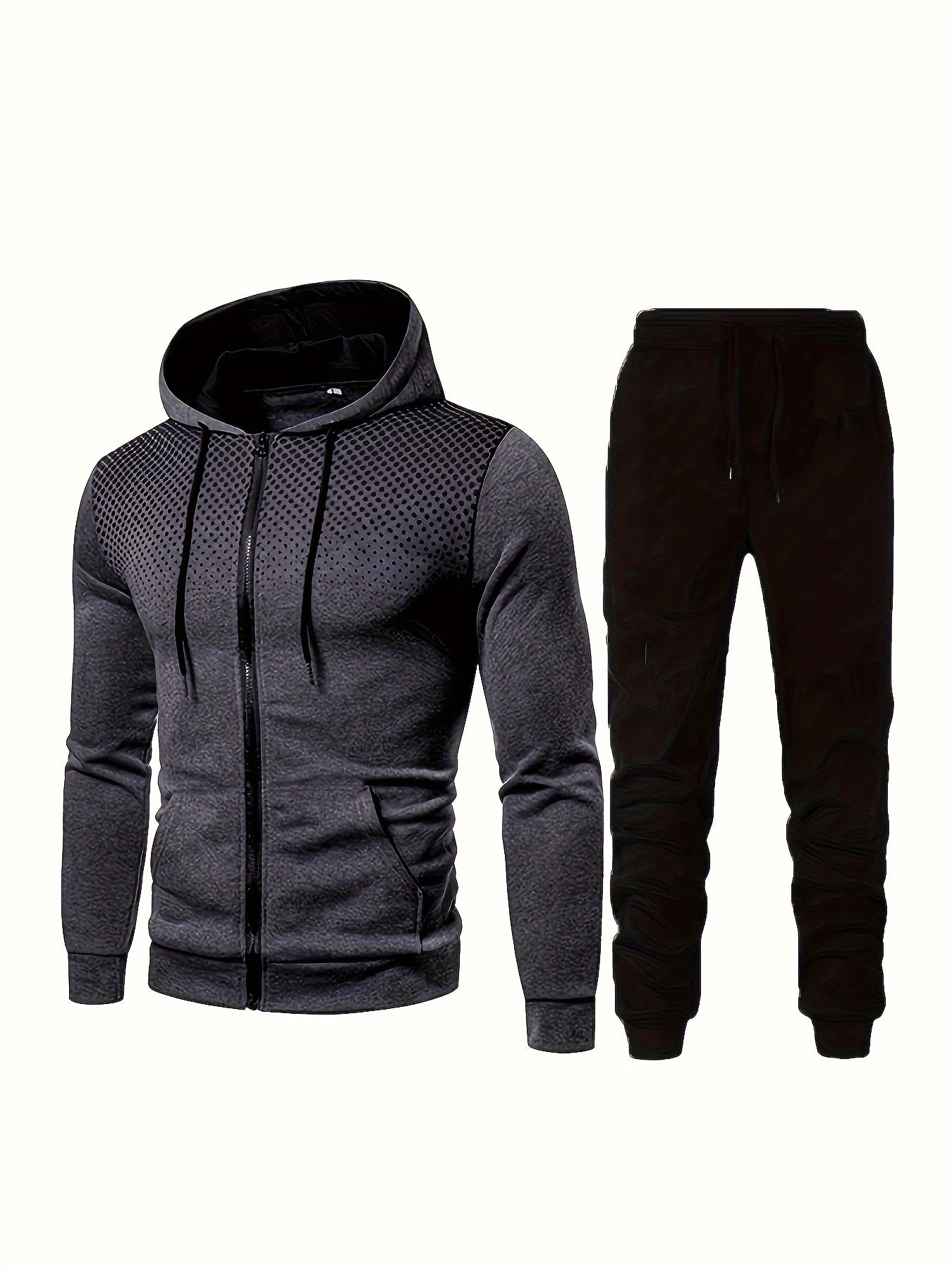 2-delige heren trainingspak set met hoodie en joggingbroek