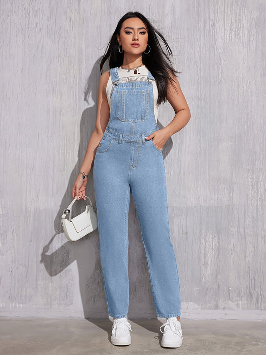 Lichtblauwe denim overalls - Comfortabel & tijdloos | Shop nu! afbeelding 1