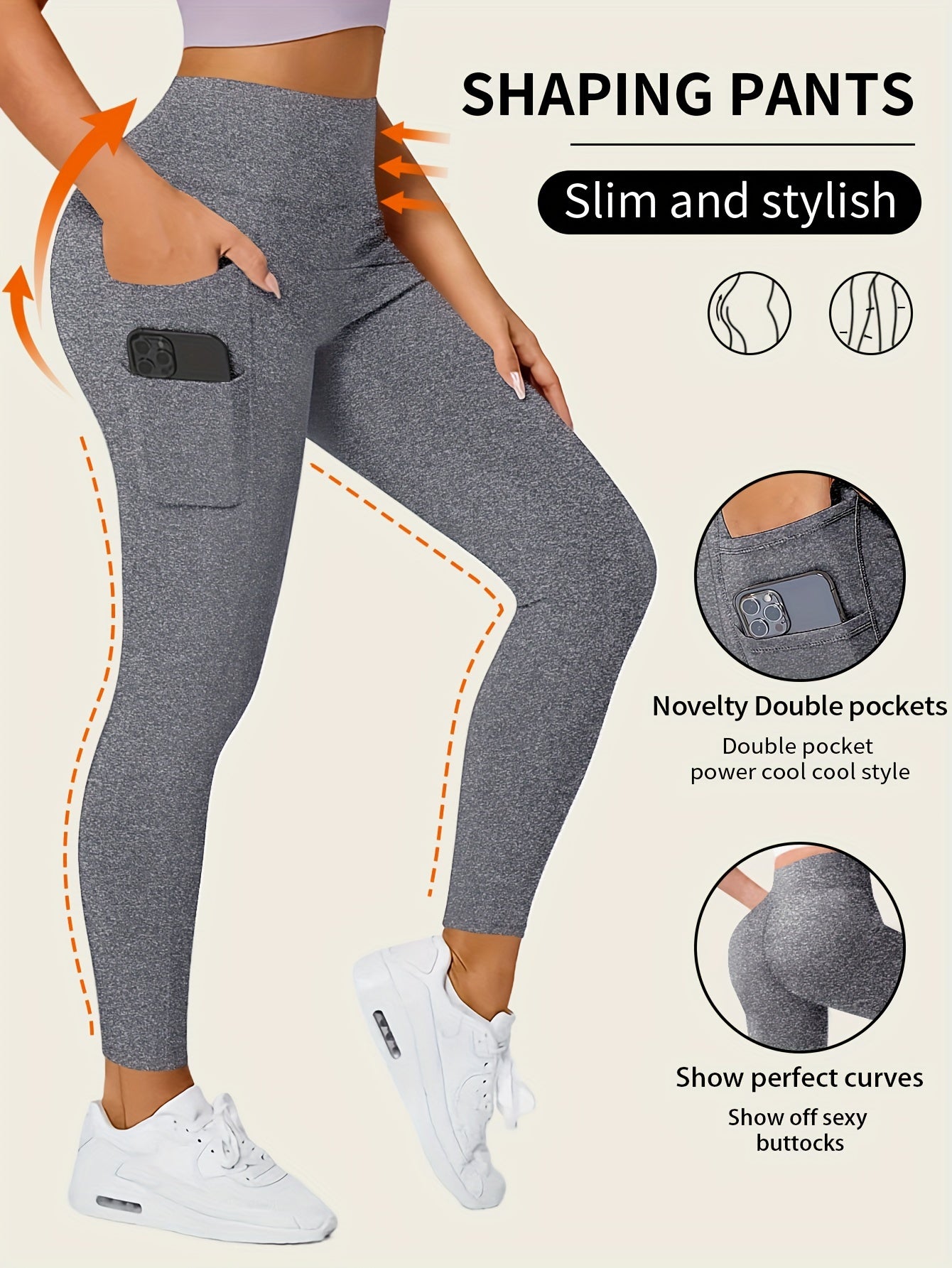 Comfortabele & stijlvolle yoga leggings | Hoge stretch & ademend | Perfect voor elke gelegenheid afbeelding 4