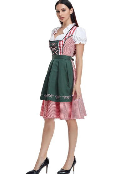 Beierse Dirndl jurk van kwaliteitskatoen - Voor een stijlvolle Oktoberfest look! afbeelding 2