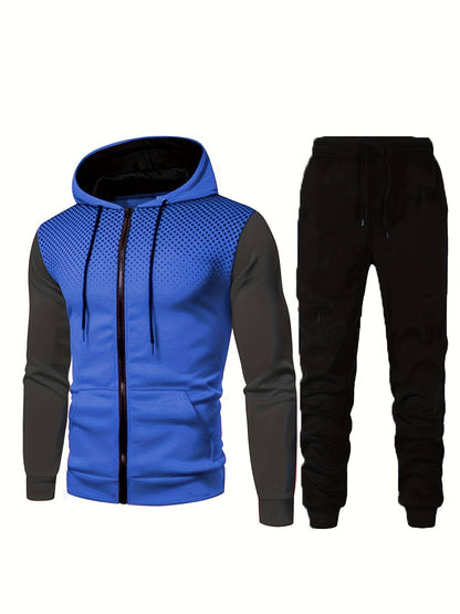 2-delige heren trainingspak set met hoodie en joggingbroek