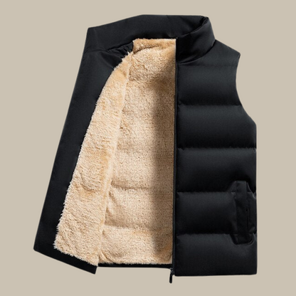 Levi | Luxe gilet met sherpa fleece voering