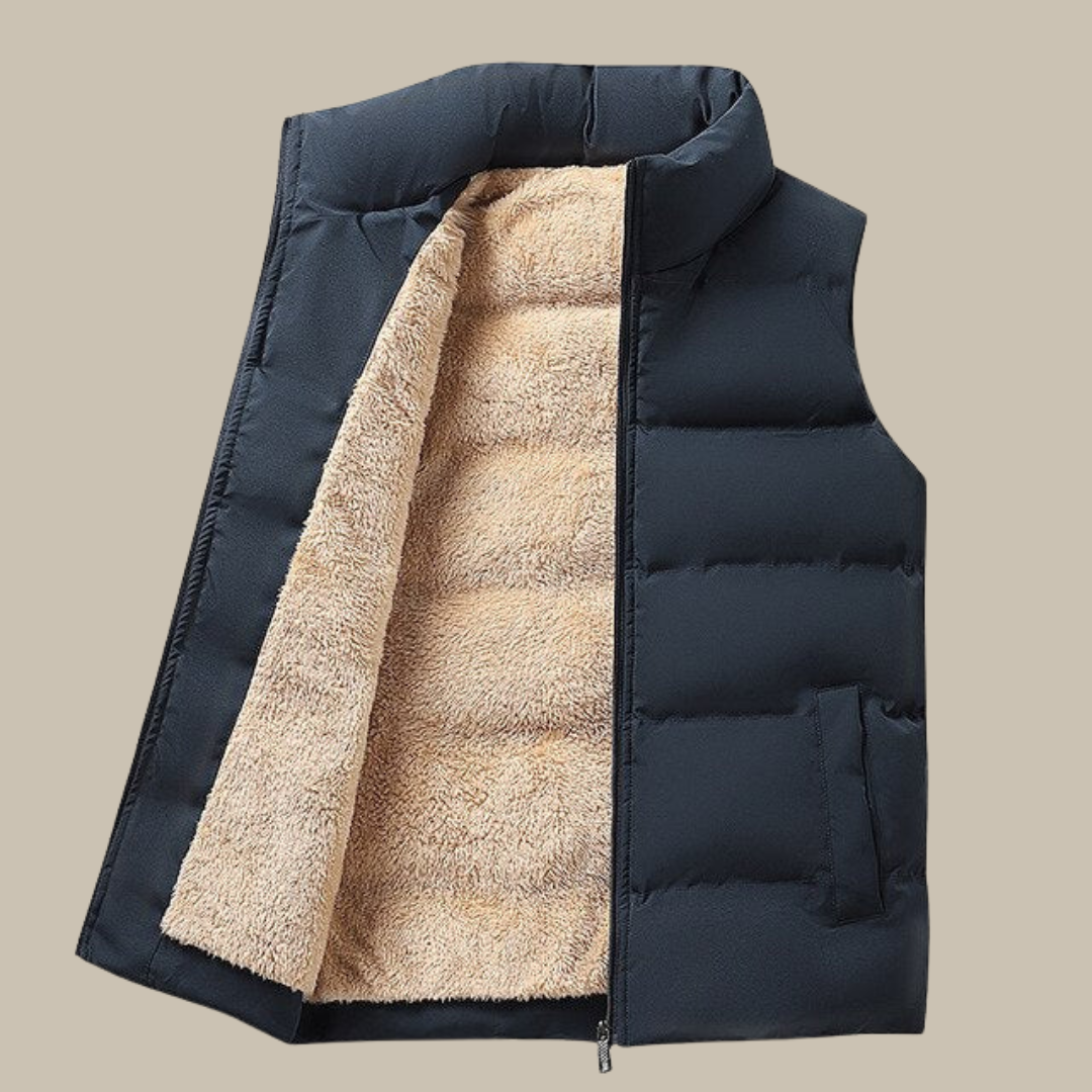 Levi | Luxe gilet met sherpa fleece voering