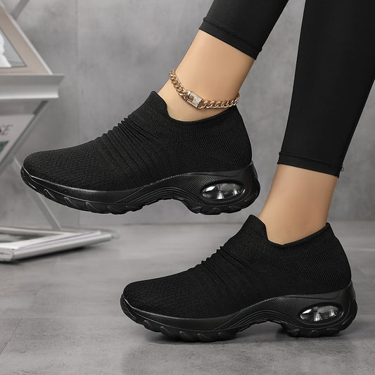 Stijlvolle en comfortabele dames platform sneakers | Luchtkussen zool | Lichtgewicht en duurzaam | Shop nu! afbeelding 1