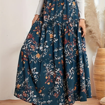 Elegante Maxi-rok met Bloemenprint - Romantische Stijl Voor Alle Gelegenheden afbeelding 4