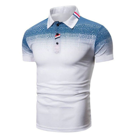 Felix | Zwart herenpoloshirt met korte mouwen en geribde kraag