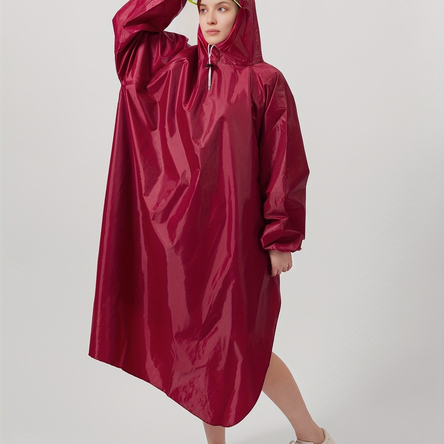 Stijlvolle regenponcho - ideaal voor heren en dames! Beschermt tegen regen en gemaakt van hoogwaardig materiaal. Perfect voor elk seizoen! afbeelding 12