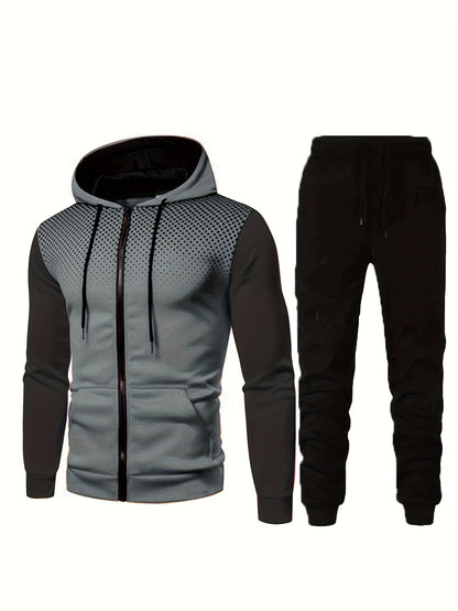 2-delige heren trainingspak set met hoodie en joggingbroek