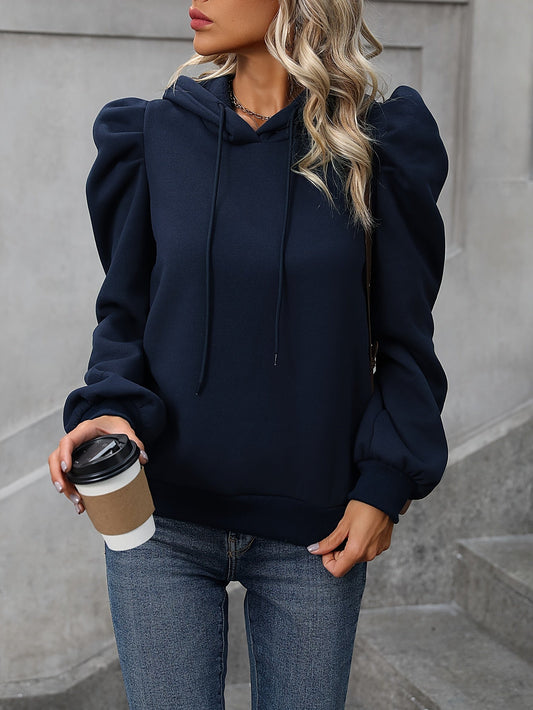 Trendy hoodie met pofmouwen - Comfortabele en stijlvolle must-have! Ontdek de perfecte balans tussen chic en comfort met de nieuwe hoodie voor elk seizoen. 🌟 afbeelding 1