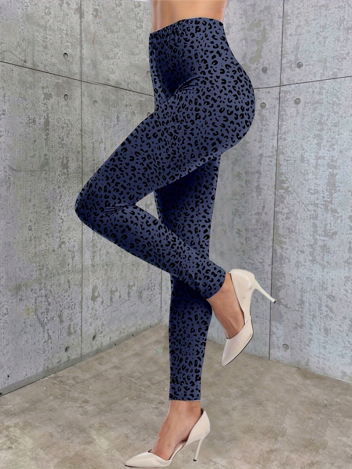 Luipaardprint Leggings: Skinny, High Waist & Comfortabel | Bestel nu afbeelding 5