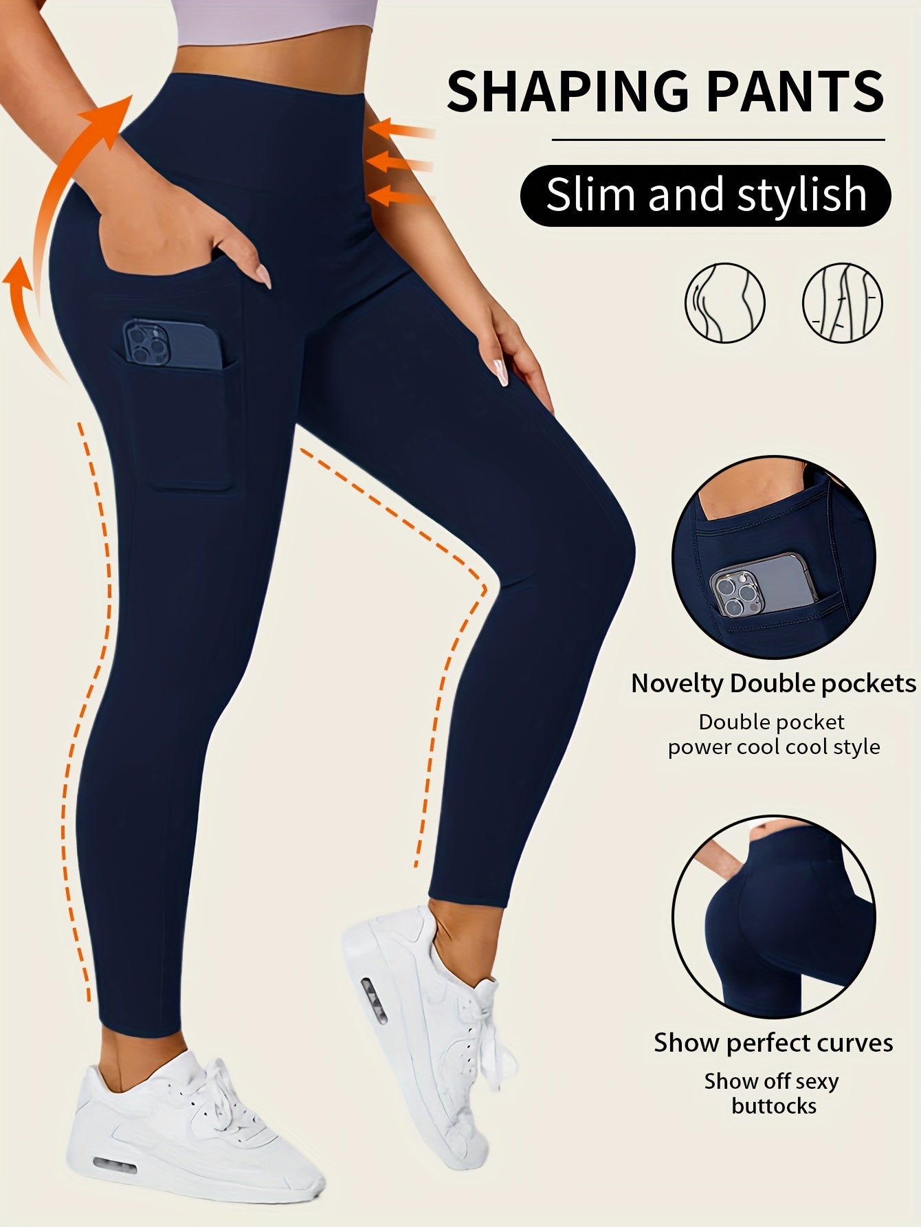 Comfortabele & stijlvolle yoga leggings | Hoge stretch & ademend | Perfect voor elke gelegenheid afbeelding 2