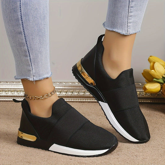 Trendy en comfortable dames slip-on sneakers - stijlvol gemak voor elke dag! Ontdek nu! afbeelding 1