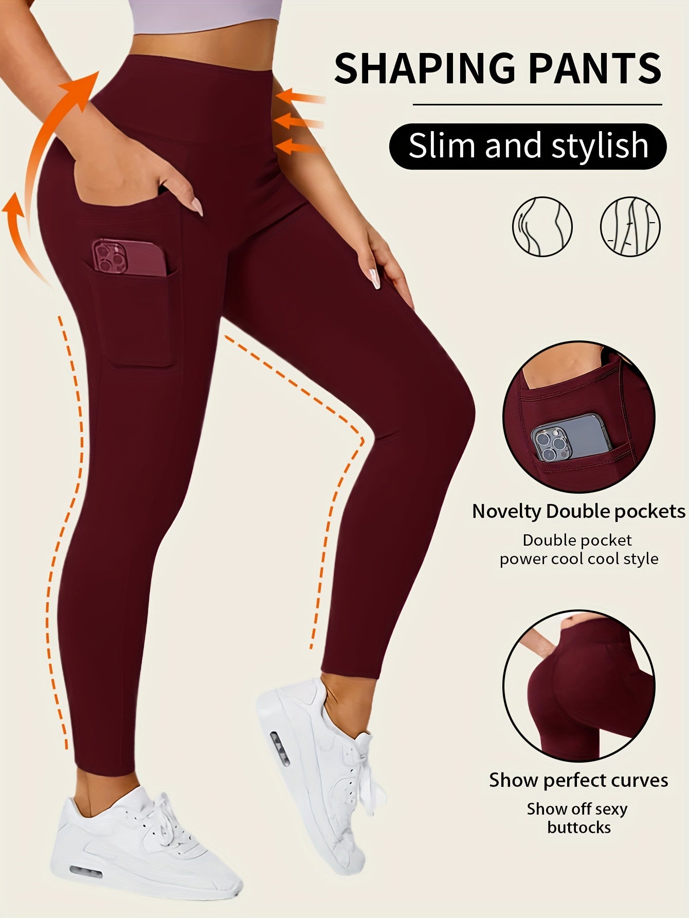 Comfortabele & stijlvolle yoga leggings | Hoge stretch & ademend | Perfect voor elke gelegenheid afbeelding 5