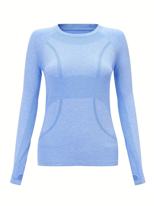 Sneldrogend hardloopshirt met lange mouwen voor optimale beweging & comfort afbeelding 1