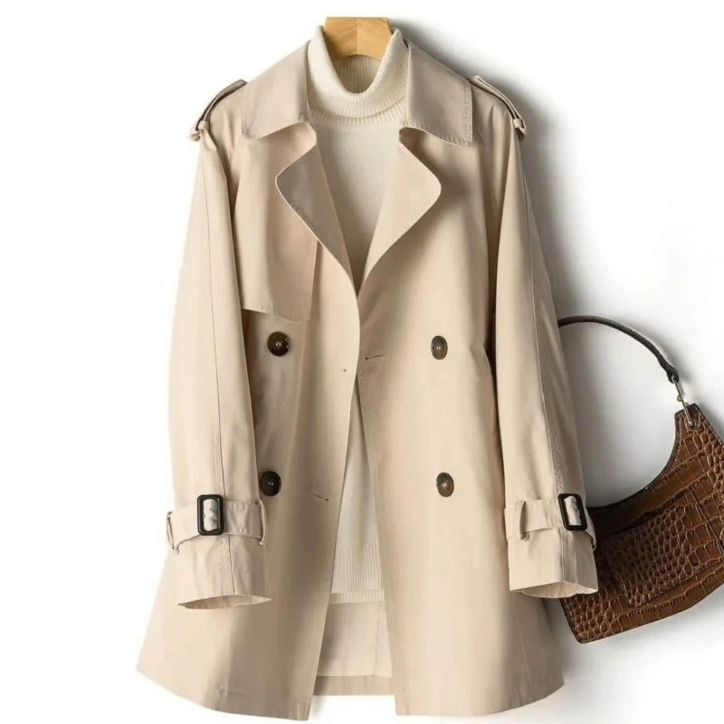 Fenna | Halflange casual trenchcoat