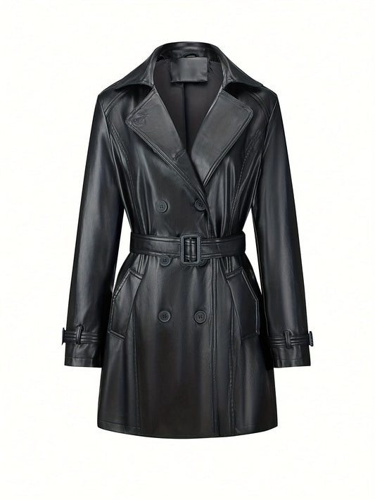 Elegante en tijdloze vintage trenchcoat van katoenmix | Voorjaar & herfst must-have afbeelding 1