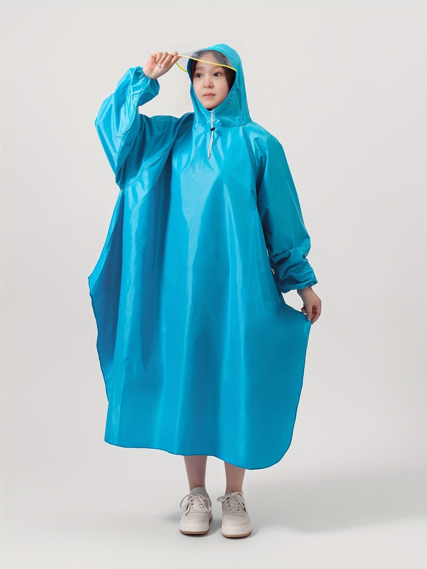 Stijlvolle regenponcho - ideaal voor heren en dames! Beschermt tegen regen en gemaakt van hoogwaardig materiaal. Perfect voor elk seizoen! afbeelding 8