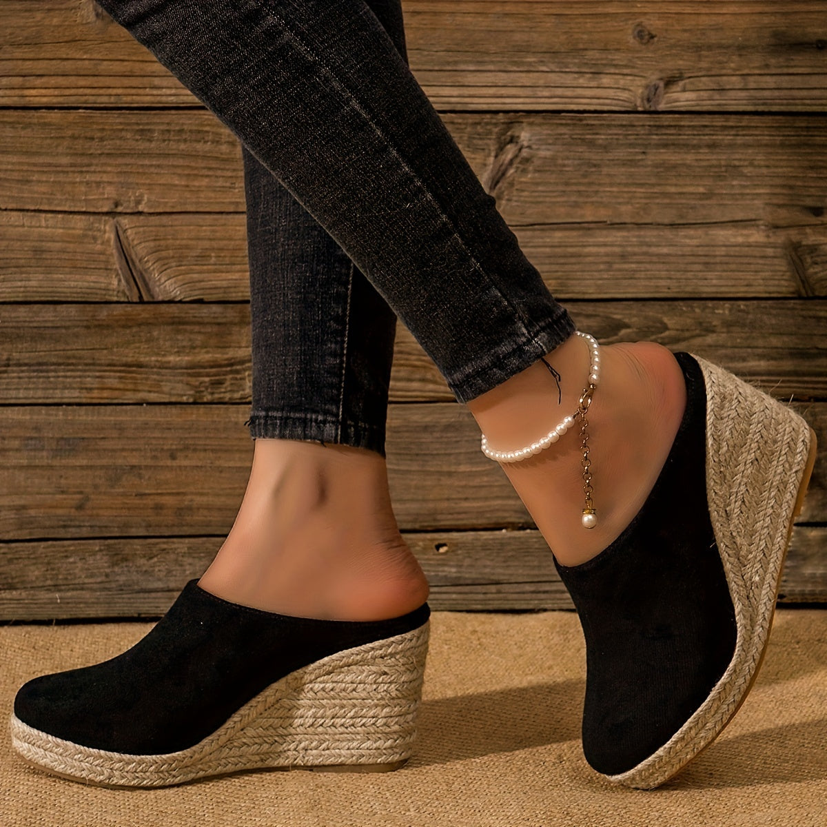 Stijlvolle espadrille hakken zonder achterbandje - luxe comfort voor elke gelegenheid afbeelding 5