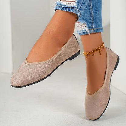 Stijlvolle en comfortabele fluwelen balletflats voor dames - perfect voor elke gelegenheid! afbeelding 5