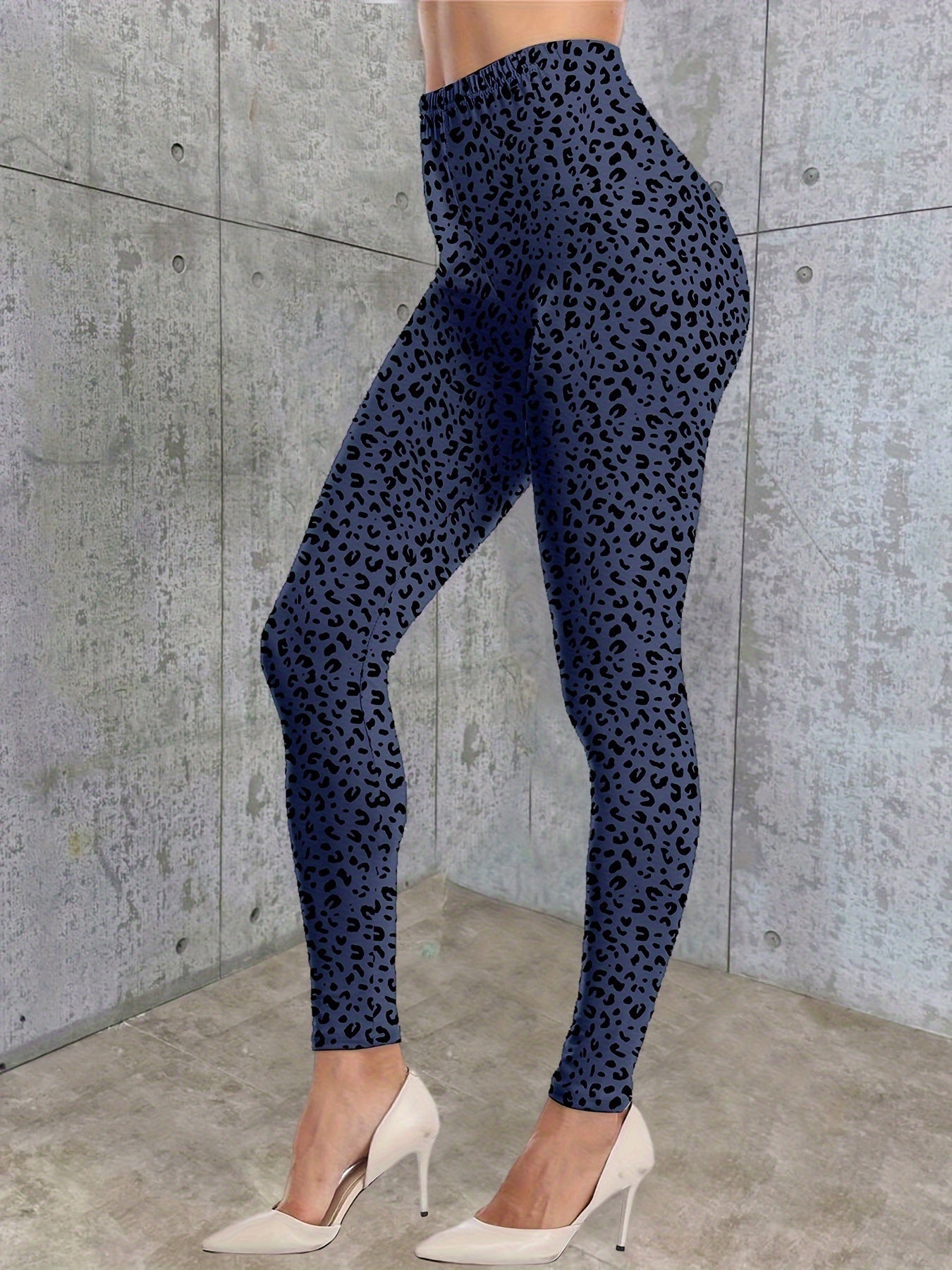 Luipaardprint Leggings: Skinny, High Waist & Comfortabel | Bestel nu afbeelding 2