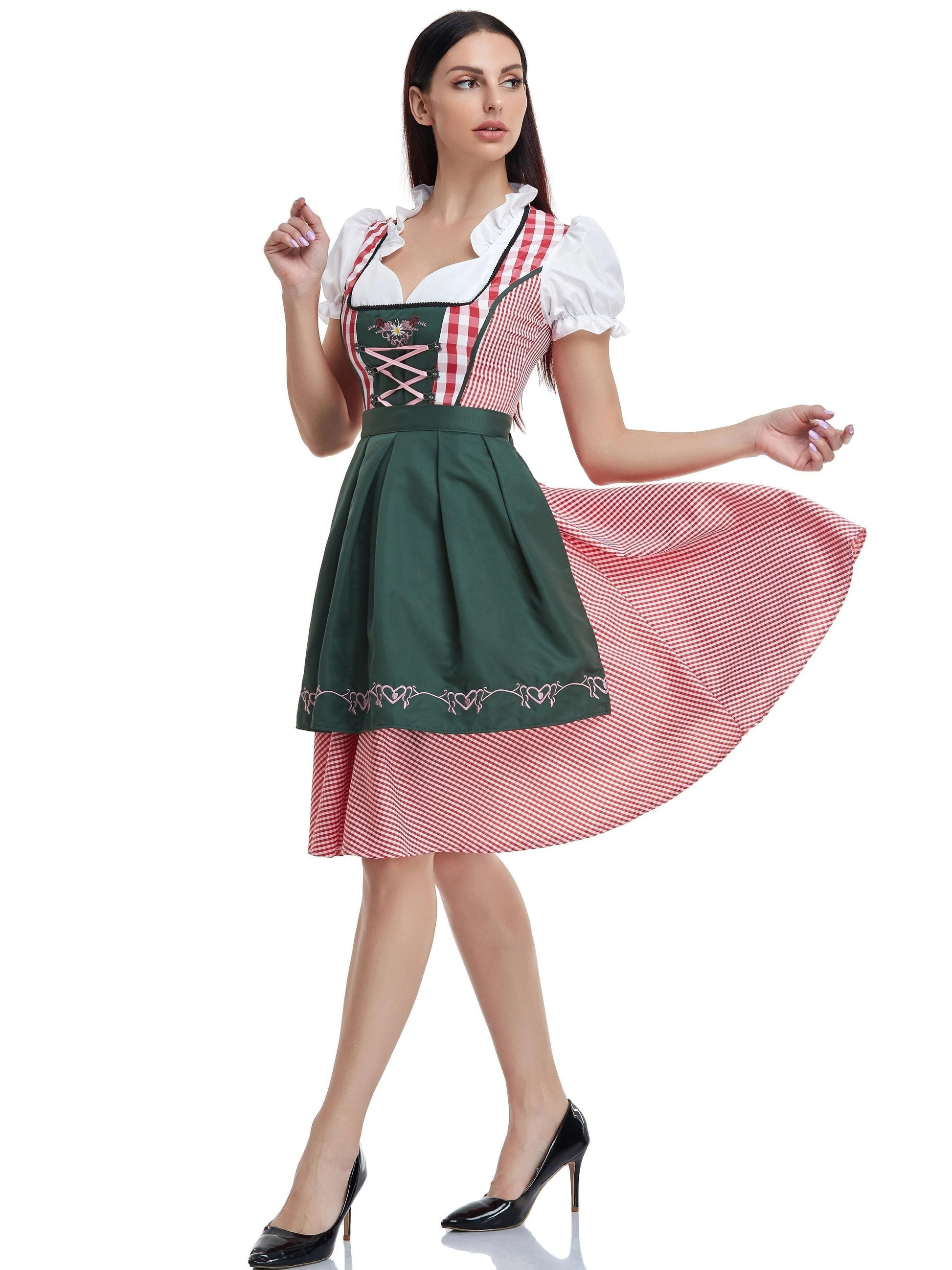 Beierse Dirndl jurk van kwaliteitskatoen - Voor een stijlvolle Oktoberfest look! afbeelding 3