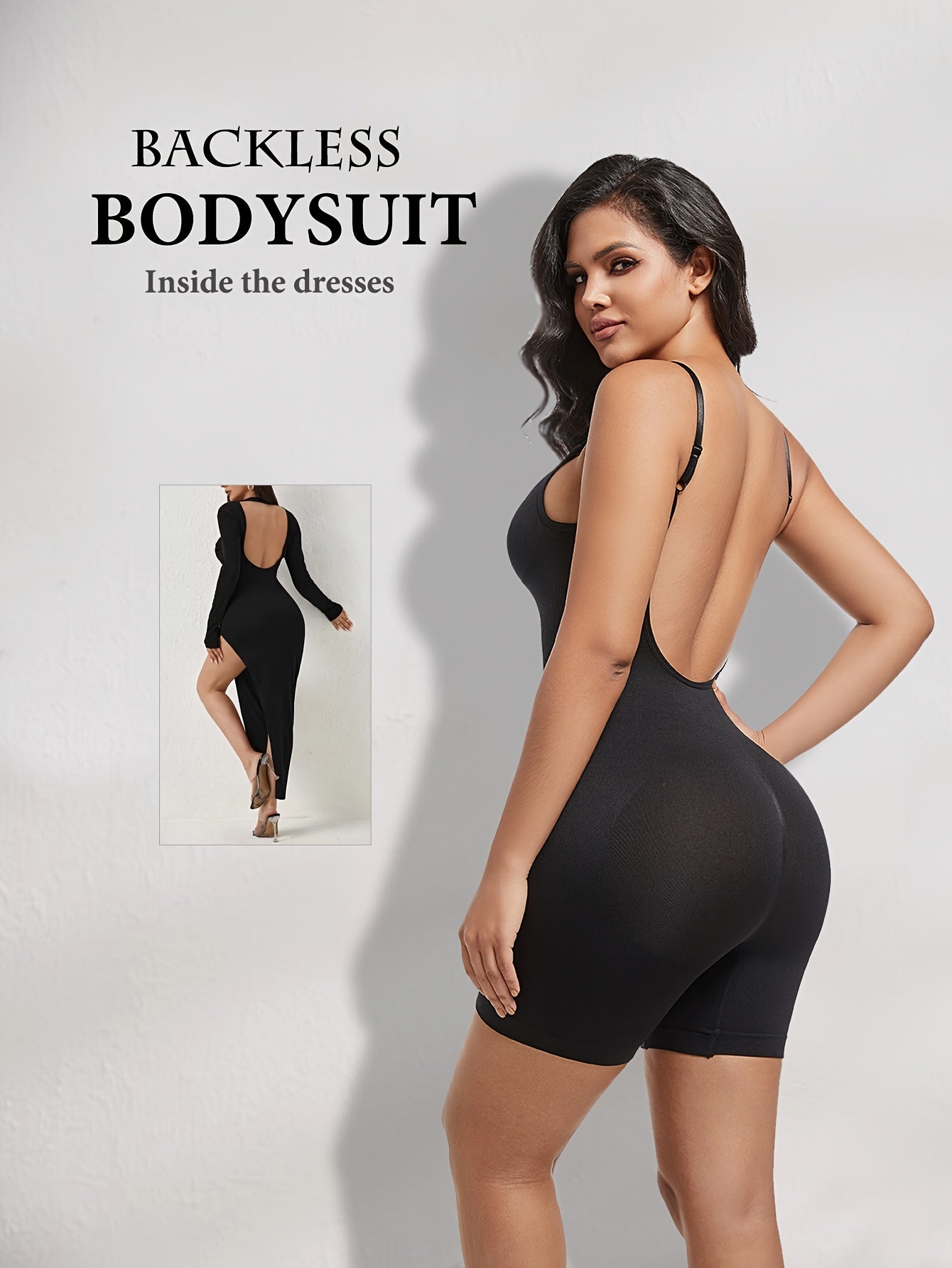 Naadloze body shaper voor plus size dames | Hoogwaardige katoenmix | Luna Geef je lichaam de ondersteuning die het verdient met de elegante en comfortabele Luna body shaper. Gemaakt van ademend katoen voor een strakke, verfijnde look, perfect voor elke gelegenheid. Ontdek de ultieme mix van comfort en stijl! afbeelding 2