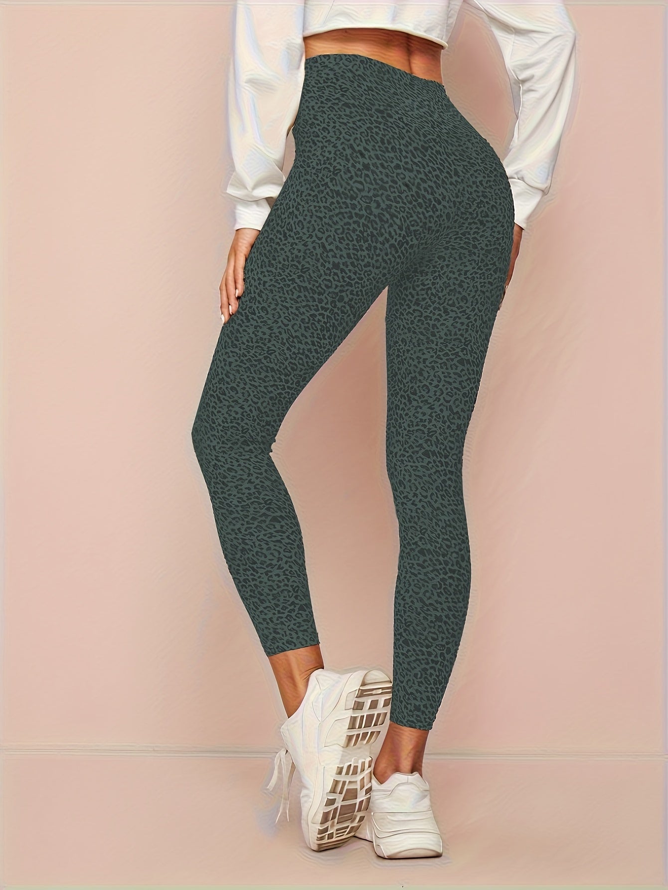 Stijlvolle luipaardprint legging van hoogwaardige katoenmix met optimale stretch - Shop nu! afbeelding 9