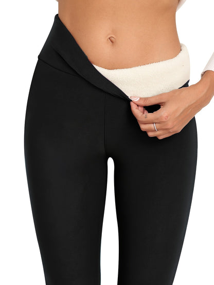 Comfortabele fleece leggings voor de winter - stijlvol en warm! afbeelding 1