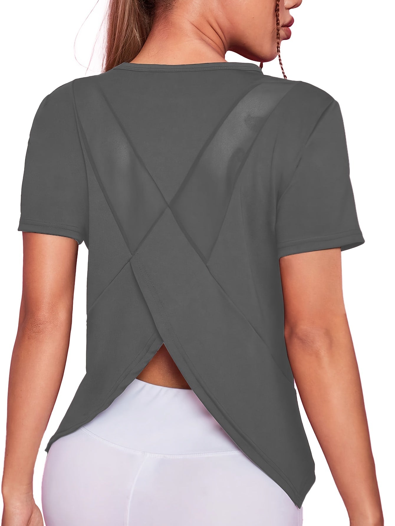 Ademend Dames Sportshirt | Sneldrogend met Mesh-Contrast | Shop Nu! afbeelding 2