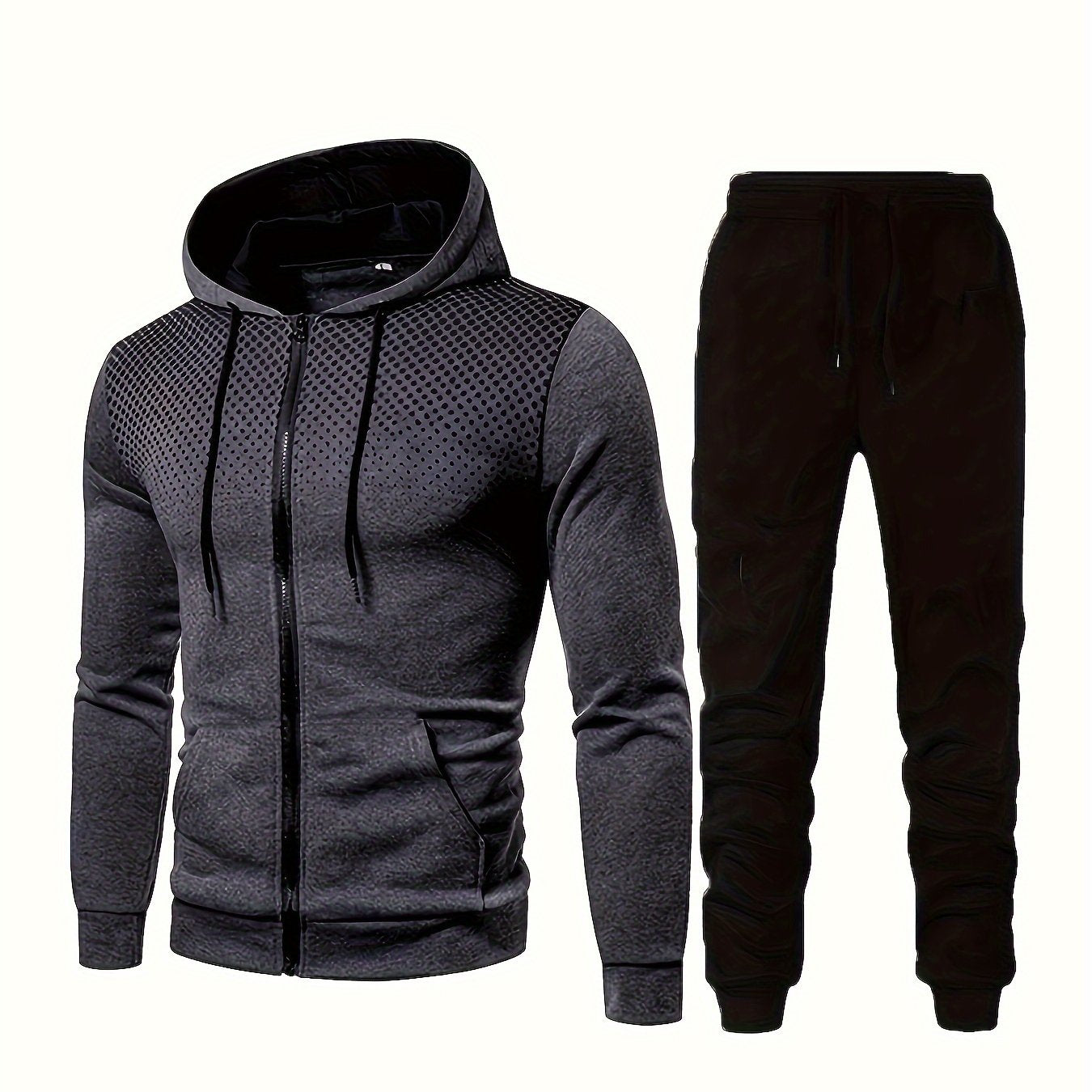 2-delige heren trainingspak set met hoodie en joggingbroek