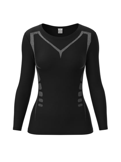 Sneldrogend Yoga Shirt met Lange Mouwen - Stijlvol en Comfortabel - Perfect voor Sport en Fitness afbeelding 1