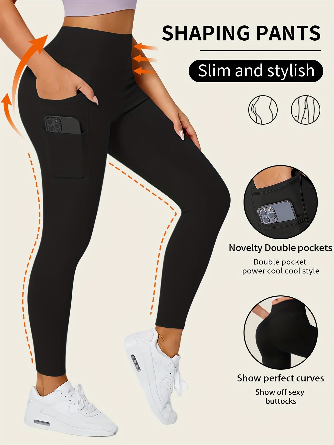 Comfortabele & stijlvolle yoga leggings | Hoge stretch & ademend | Perfect voor elke gelegenheid afbeelding 6