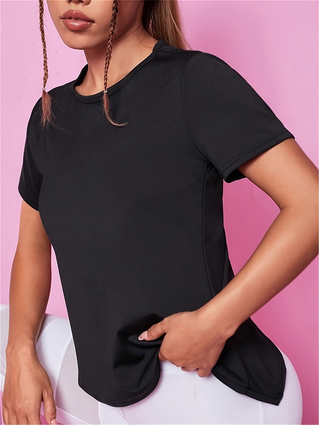 Ademend Dames Sportshirt | Sneldrogend met Mesh-Contrast | Shop Nu! afbeelding 8