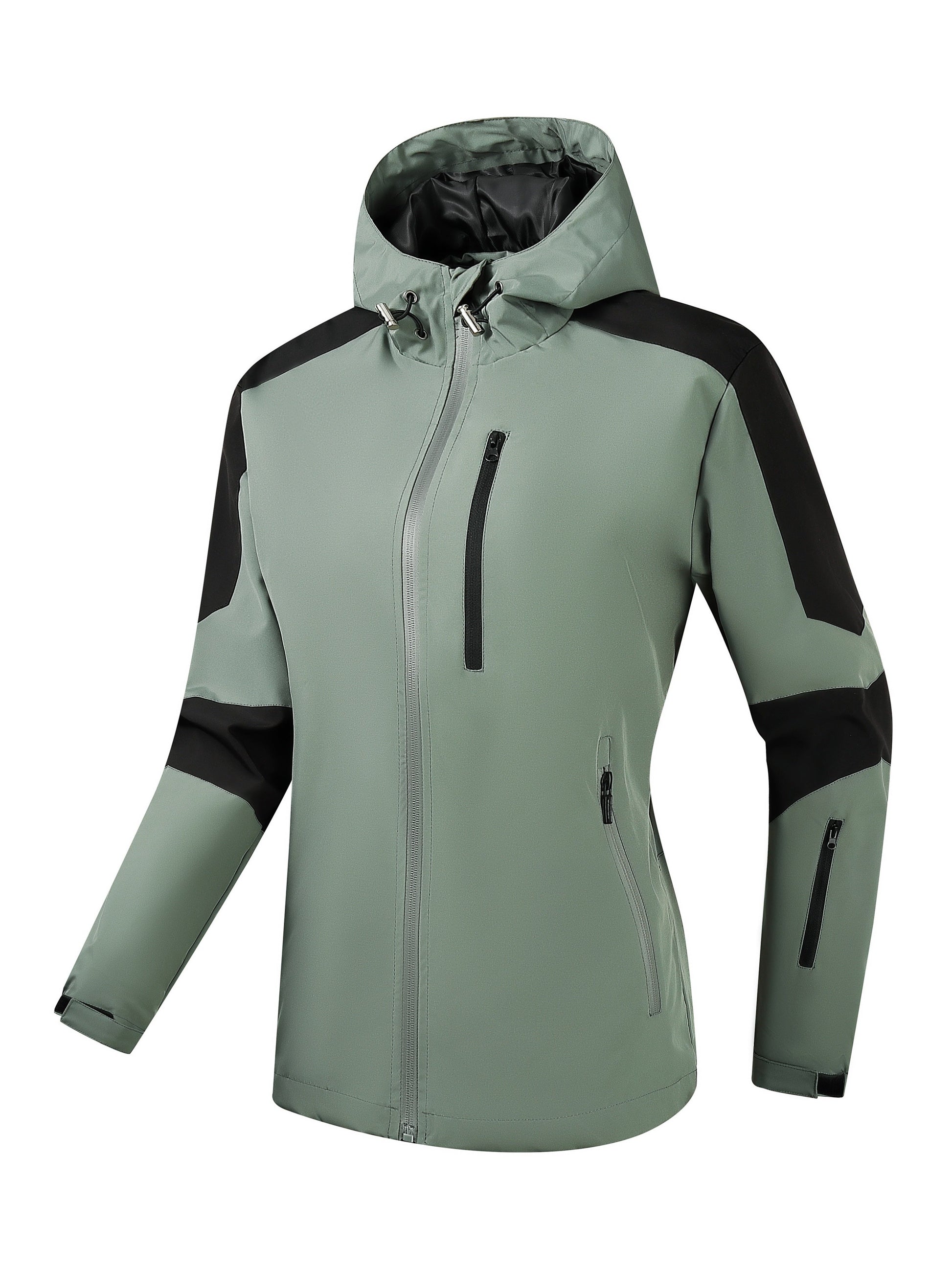 Sportieve colorblock hoodie in grote maten afbeelding 3