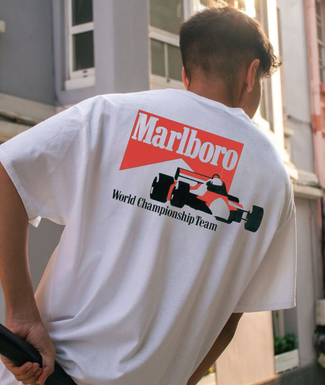 Vintage Malboro Racing T-shirt - Stijlvol en comfortabel voor motorsportliefhebbers afbeelding 11