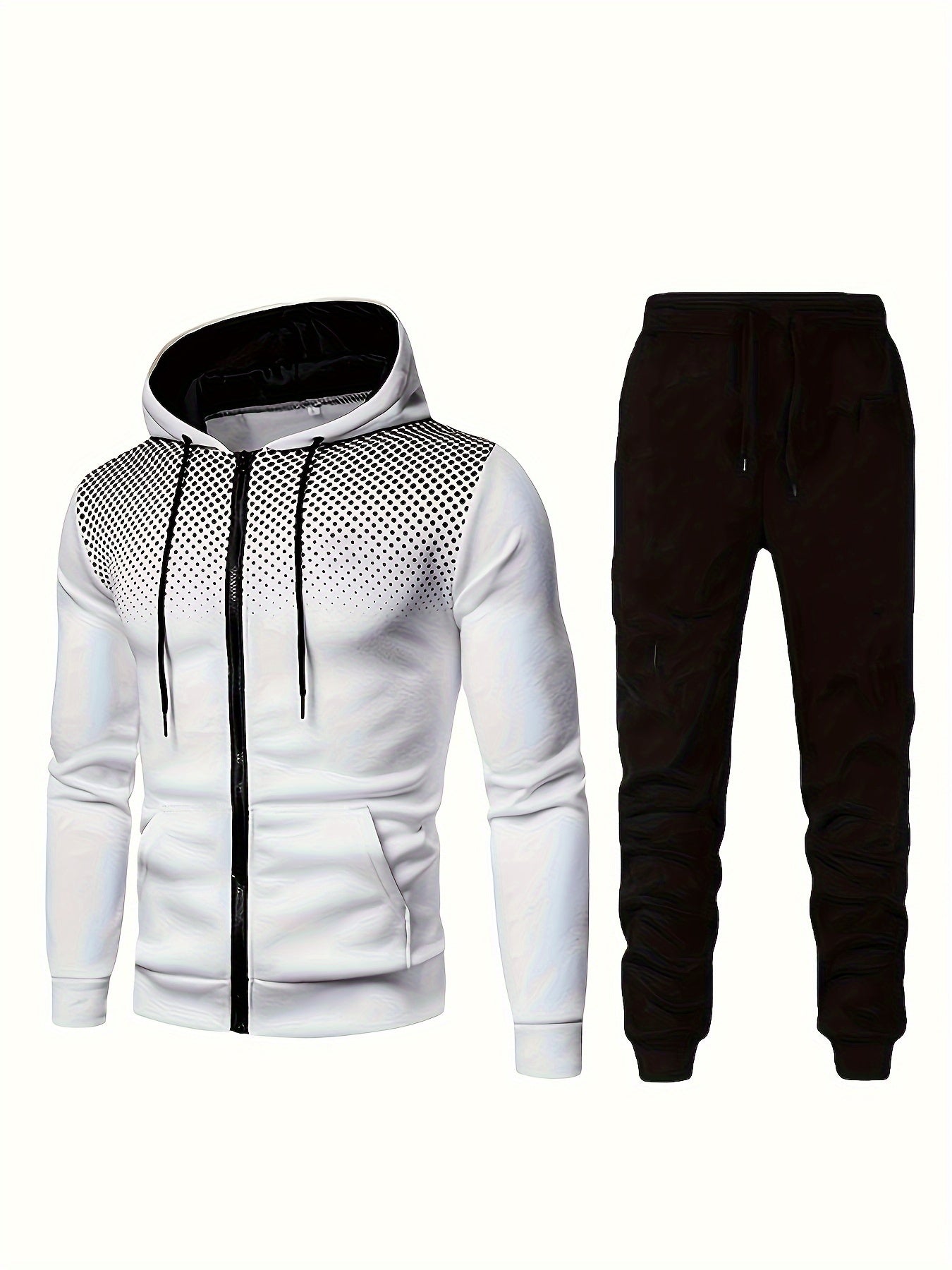 2-delige heren trainingspak set met hoodie en joggingbroek