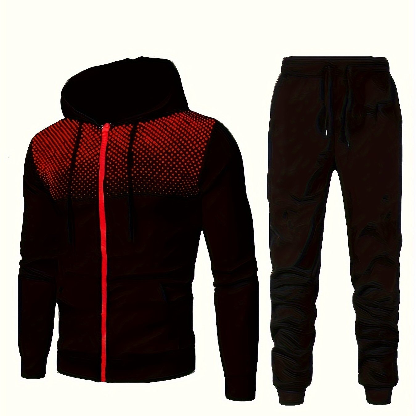 2-delige heren trainingspak set met hoodie en joggingbroek