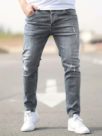 Stijlvolle Herfst- en Winterlook: Shop Slim Fit Gescheurde Jeans van Hoogwaardig Denim met Stretch! afbeelding 13