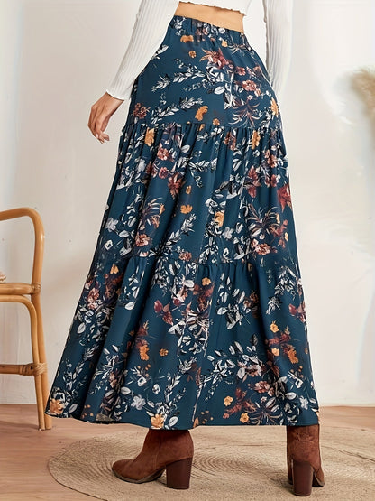 Elegante Maxi-rok met Bloemenprint - Romantische Stijl Voor Alle Gelegenheden afbeelding 3