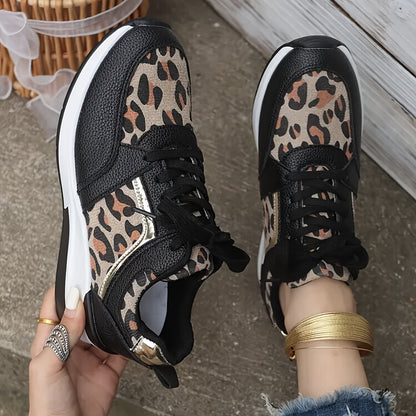 Stijlvolle dames sneakers met luipaardprint | Hoogwaardig, comfortabel en trendy - Shop nu! afbeelding 6