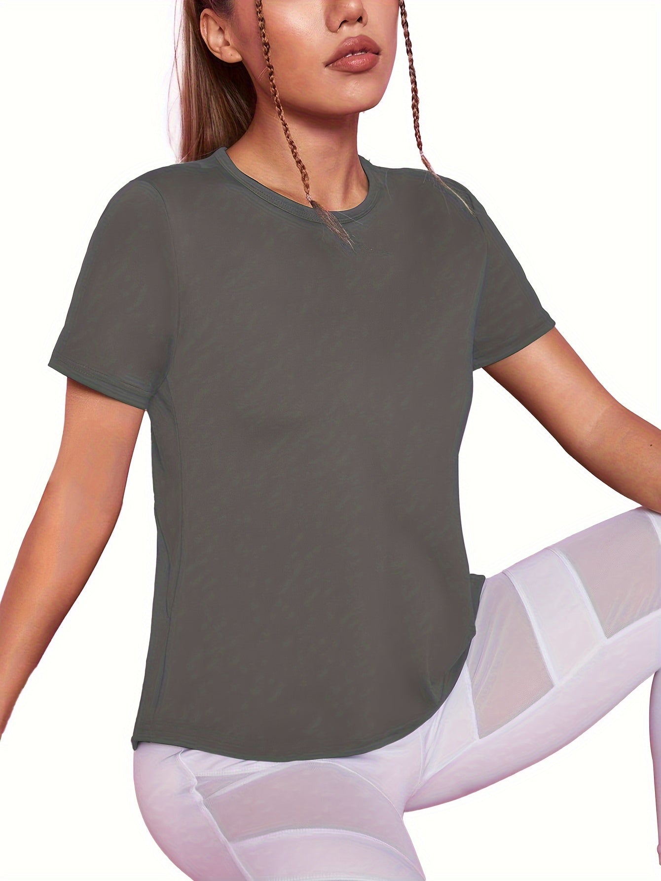 Ademend Dames Sportshirt | Sneldrogend met Mesh-Contrast | Shop Nu! afbeelding 7