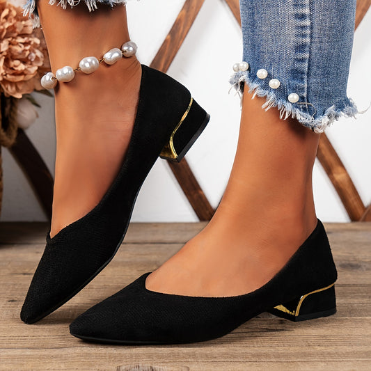 Zwarte chunky pumps | Stijlvol, stabiel en lichtgewicht | Herfstfavoriet afbeelding 1