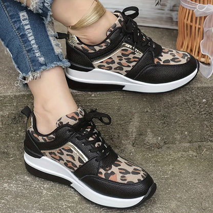 Stijlvolle dames sneakers met luipaardprint | Hoogwaardig, comfortabel en trendy - Shop nu! afbeelding 7