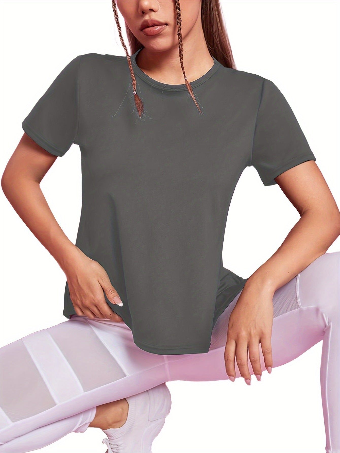 Ademend Dames Sportshirt | Sneldrogend met Mesh-Contrast | Shop Nu! afbeelding 9