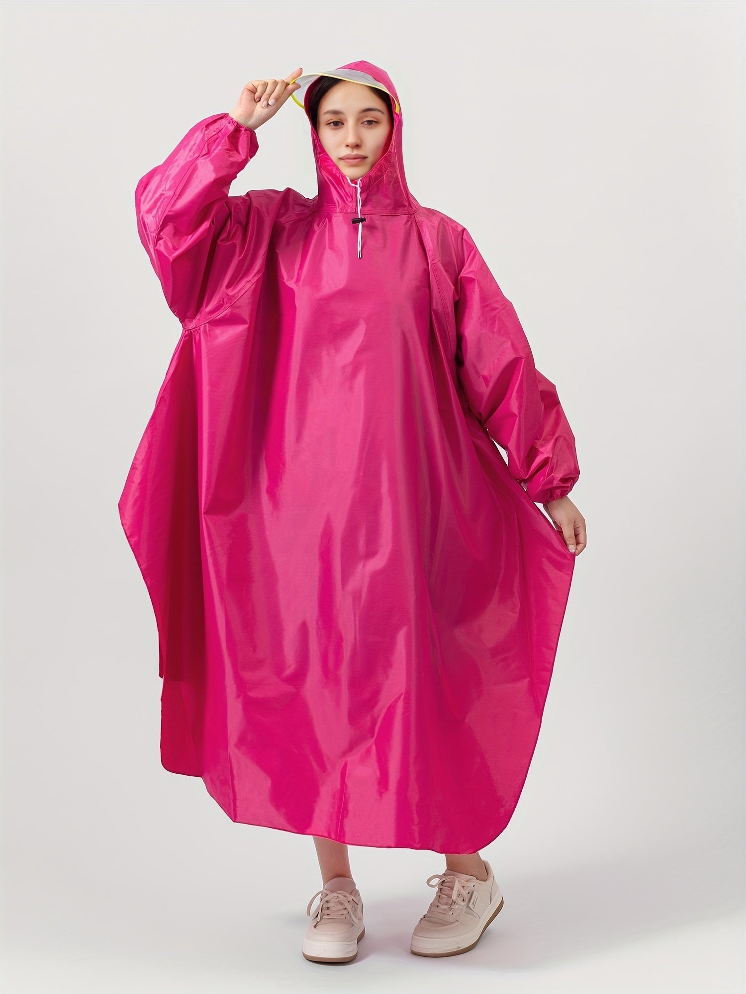 Stijlvolle regenponcho - ideaal voor heren en dames! Beschermt tegen regen en gemaakt van hoogwaardig materiaal. Perfect voor elk seizoen! afbeelding 3