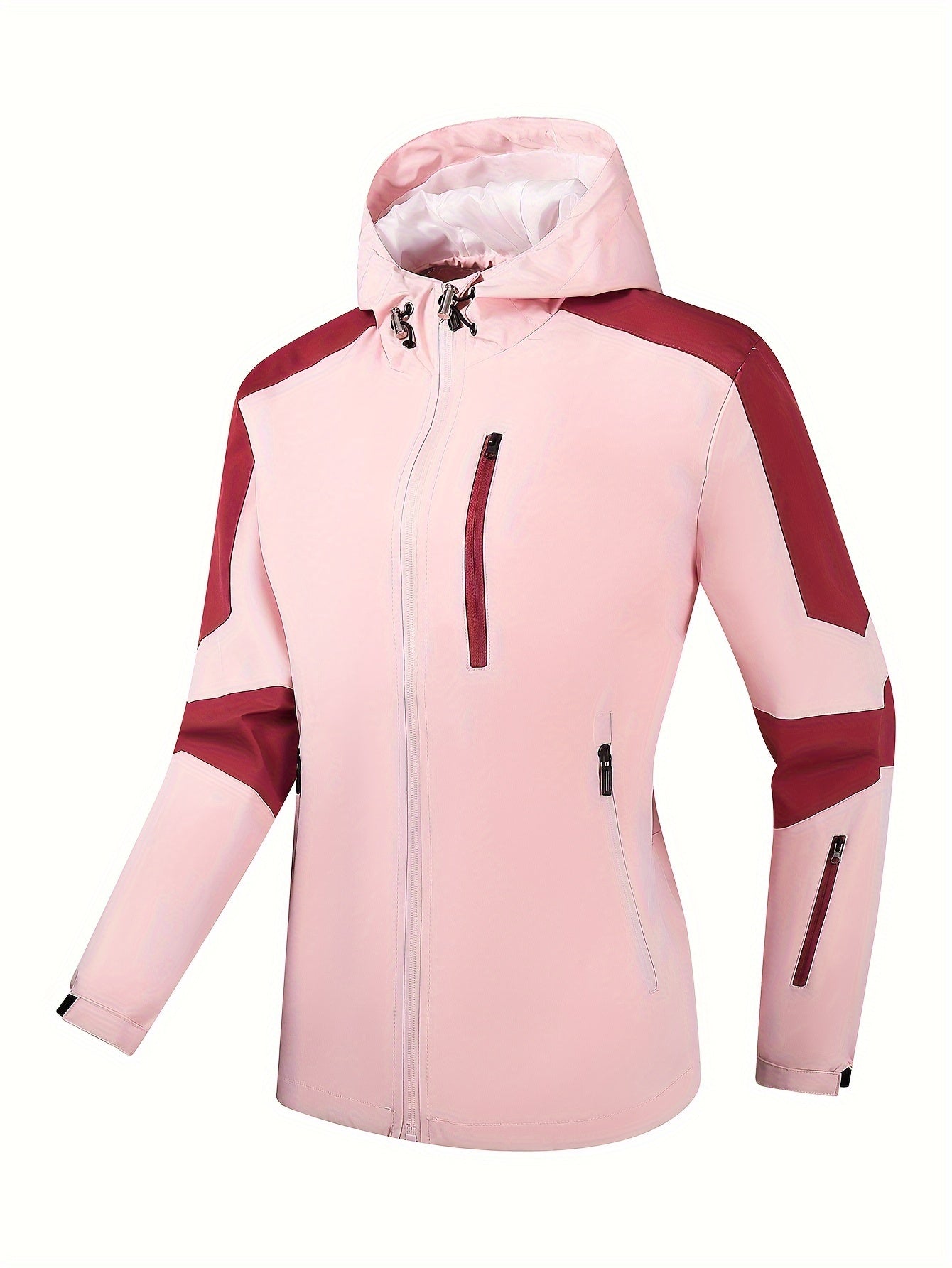 Sportieve colorblock hoodie in grote maten afbeelding 5