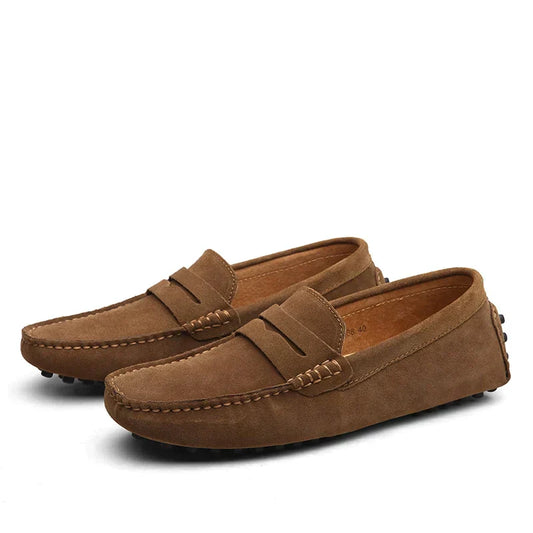 Elin | Suède loafers in Italiaanse stijl