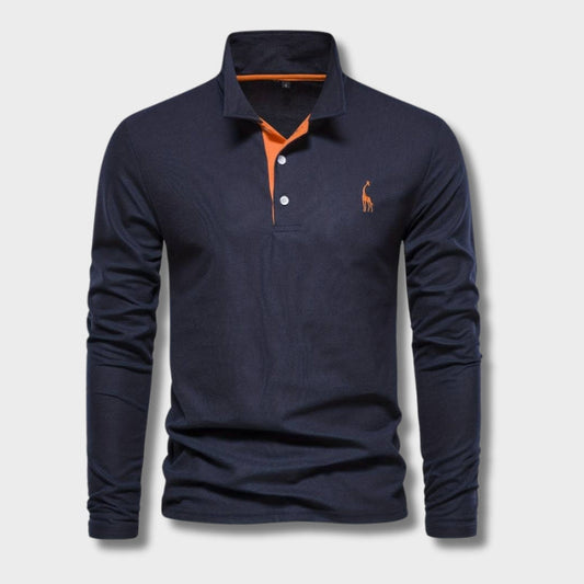 Modieuze Polo Pullover van Luxe Katoenmix | Stijl & Comfort in één | Perfect voor Elke Gelegenheid afbeelding 1