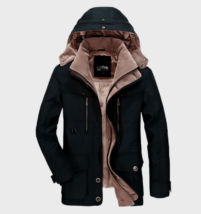 Luxe heren winterjas: warm, comfortabel en stijlvol | Hoogwaardige katoenmix | Diepe zakken & capuchon afbeelding 18